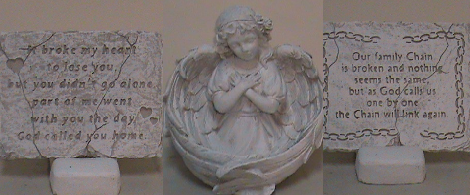 Sympathy stones & a concrete angel 